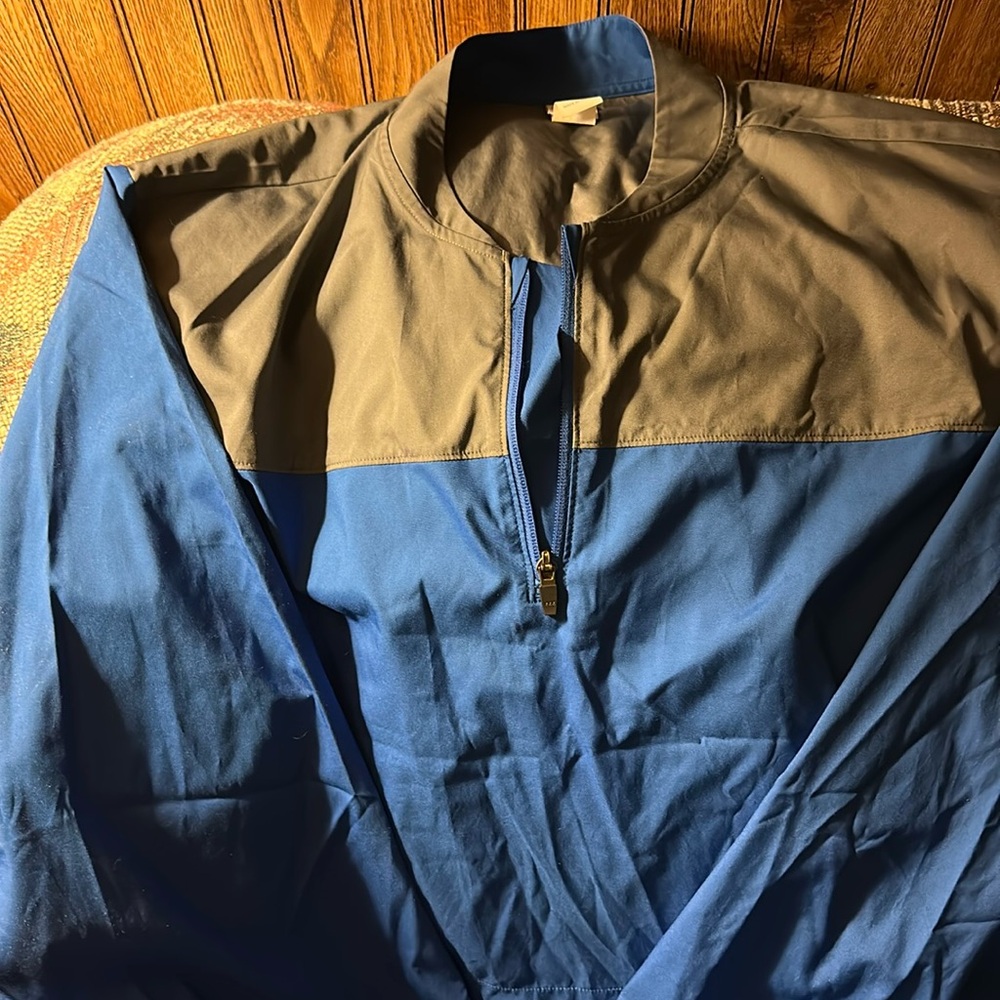 A4 Mens THE ELEMENT QUARTER ZIP
 LIGHTWEIGHT JACKET 3XL Royal/Graphite like new